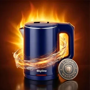 Skyline 1000W Double Wall Electric Kettle 1.0L (VTL-5015) – Compact & Energy-Efficient Water Boiler - Image 5