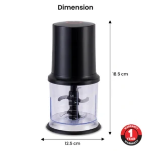 AGARO Elegant Vegetable Chopper 400W | Electric Food Chopper with 500ml Bowl & Stainless Steel Blades - Image 6