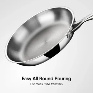 STAHL Triply Artisan Stainless Steel Frypan | Induction Base Fry Pan 20cm, 22cm, 24cm, 26cm - Image 5