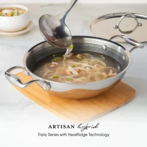STAHL Triply Artisan Hybrid Kadai 16cm–30cm | Hexaridge Stainless Steel Induction Kadhai with Lid - Image 7