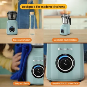 Atomberg Zenova Fresh 550W BLDC Juicer Mixer Grinder with 4 Jars, Coarse Mode & Chopper Jar - Image 6