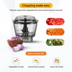Atomberg Zenova Fresh 550W BLDC Juicer Mixer Grinder with 4 Jars, Coarse Mode & Chopper Jar - Image 7