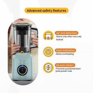 Atomberg Zenova Fresh 550W BLDC Juicer Mixer Grinder with 4 Jars, Coarse Mode & Chopper Jar - Image 9