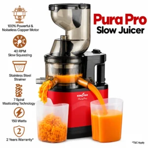 KENSTAR PURA PRO SLOW JUICER_RED_3