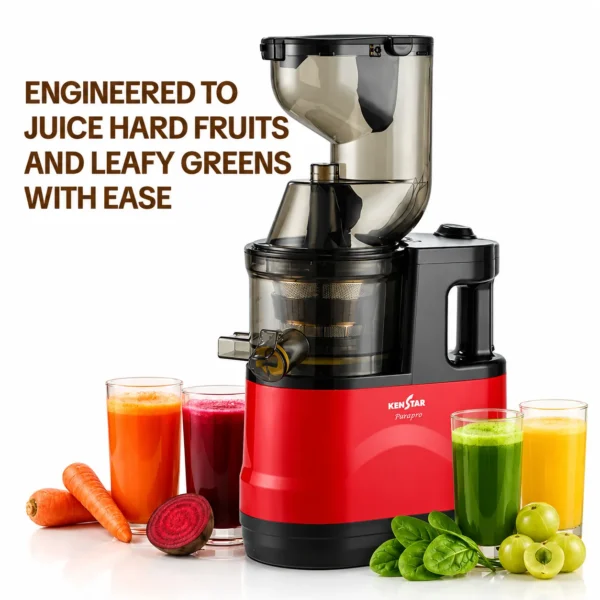 KENSTAR PURA PRO SLOW JUICER_RED_4