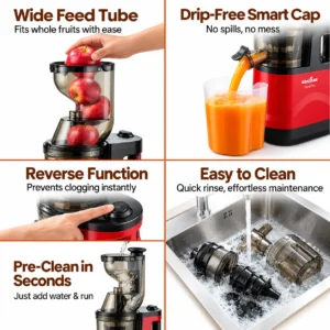 KENSTAR PURA PRO SLOW JUICER_RED_8