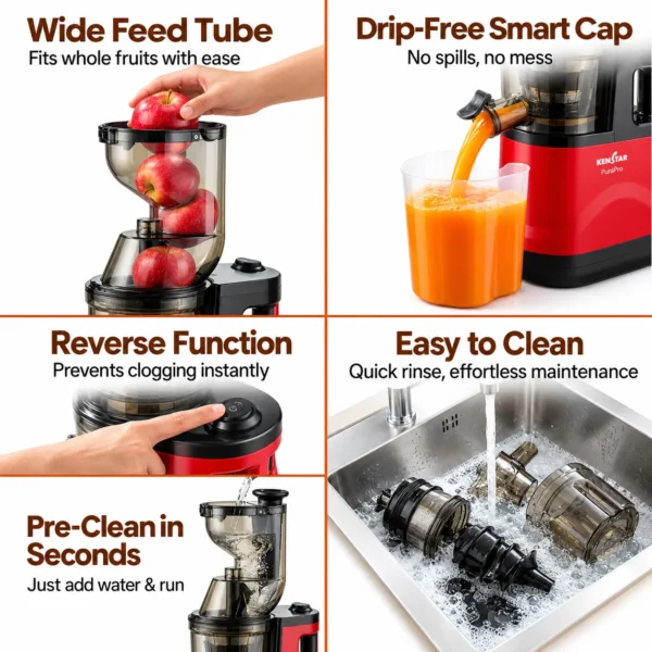 KENSTAR PURA PRO SLOW JUICER_RED_8