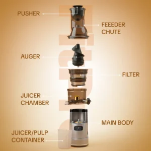 Kenstar FitPro Slow Juicer 150W Turbo Motor 7 Spiral Technology Large Feeding Tube Reverse Function - Image 5
