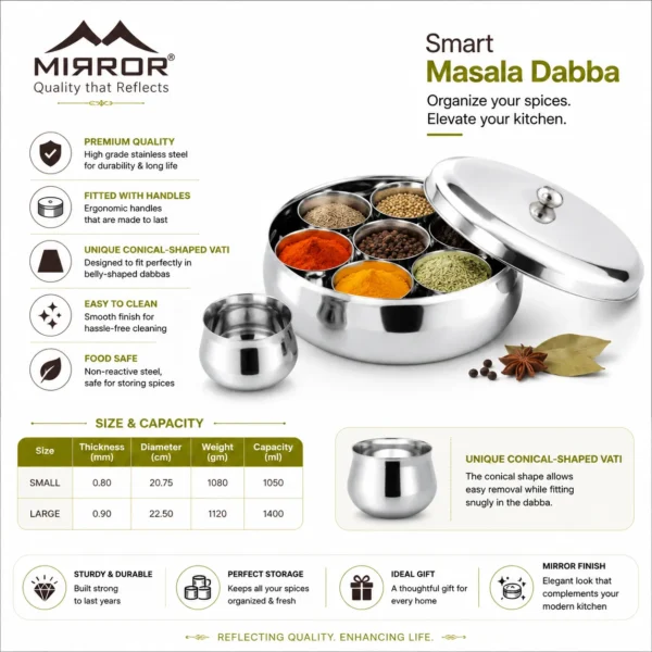 MIRROR SMART MASALA DABBA