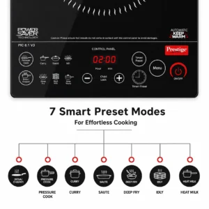 Prestige PIC 6.1 V3 2200W Induction Cooktop with Indian Menu & Whistle Counter - Image 5