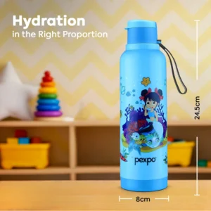 Pexpo Sonnet Kids Stainless Steel Water Bottle 700ml & 900ml Warm & Cold Insulated Leak Proof Sipper Bottle - Image 3