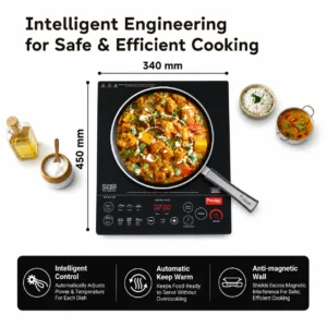 Prestige PIC 6.1 V3 2200W Induction Cooktop with Indian Menu & Whistle Counter - Image 6