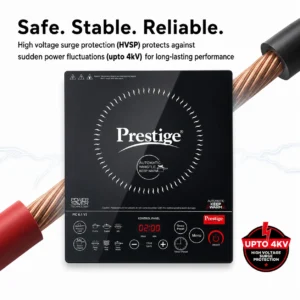 Prestige PIC 6.1 V3 2200W Induction Cooktop with Indian Menu & Whistle Counter - Image 8