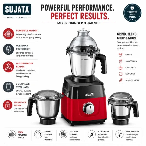 Sujata mg02 red&black