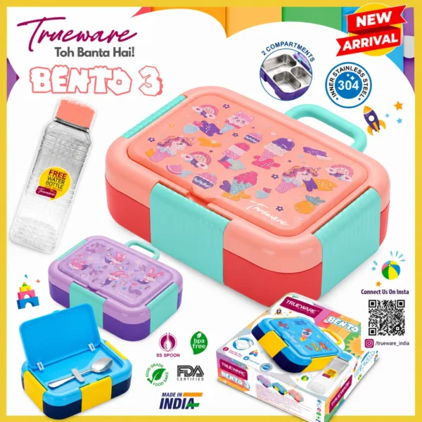 Trueware bento 3 lunch box-1 Trueware bento 3 lunch box-1