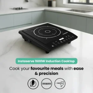 Crompton Instaserve 1600W Induction Cooktop | Digital LED Display with One Touch Cooking Menu - Image 5