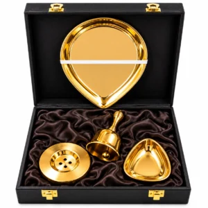 Gold PVD Puja set