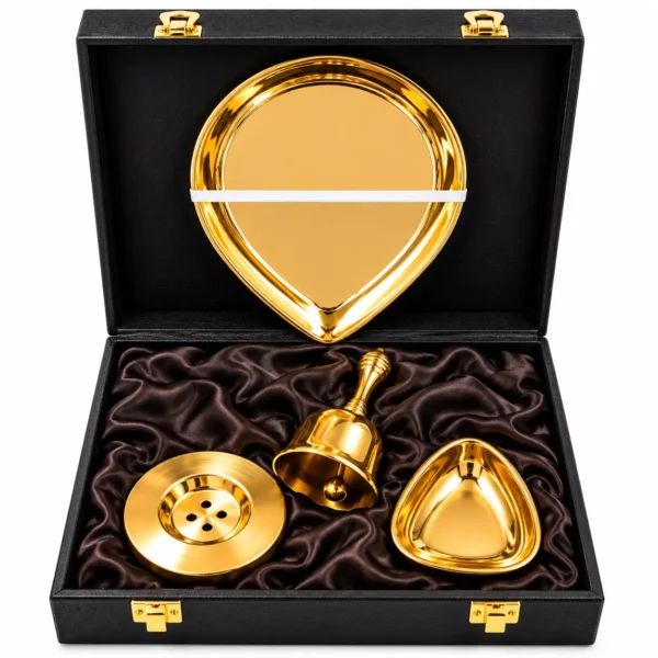 Gold PVD Puja set