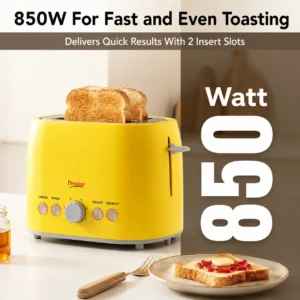 Prestige PPTPKY Pop-Up Toaster 850W | 2 Slice Toaster with Defrost, Reheat & 6 Browning Levels - Image 3