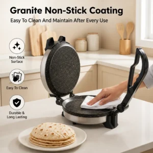 Prestige PRM 5.0 Roti Maker 900W | Non-Stick Granite Plate, Power Indicator & Soft Fluffy Rotis - Image 5