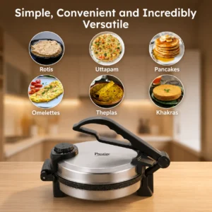 Prestige PRM 5.0 Roti Maker 900W | Non-Stick Granite Plate, Power Indicator & Soft Fluffy Rotis - Image 6