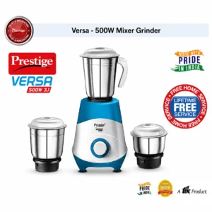 Prestige Versa 500W Mixer Grinder | Hybrid Copper Motor, 3 Stainless Steel Jars & 5 Year Motor Warranty - Image 3