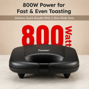Prestige PWM 01 Waffle Maker 800W | Non-Stick Belgian Waffle Maker with Power Indicators - Image 3