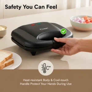 Prestige PWM 01 Waffle Maker 800W | Non-Stick Belgian Waffle Maker with Power Indicators - Image 5