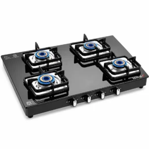 Sujata Premium Glass Cooktop | Toughened Glass Gas Stove with SABAF Valve, Manual Ignition, 2, 3 & 4 Burner - Image 6