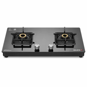 Sujata Premium Glass Cooktop | Toughened Glass Gas Stove with SABAF Valve, Manual Ignition, 2, 3 & 4 Burner - Image 4