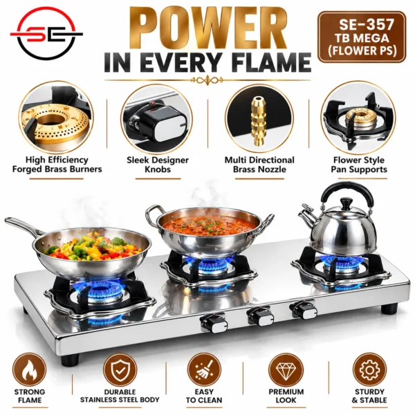 3BR SS GAS STOVE SE-357_2