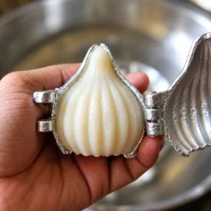 Aluminium 3 Fold Modak Mould | Traditional Modak Maker Sancha for Kitchen | Small, Medium & Large - Image 4