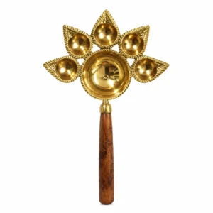 Brass Panch Arti wdn handle_3