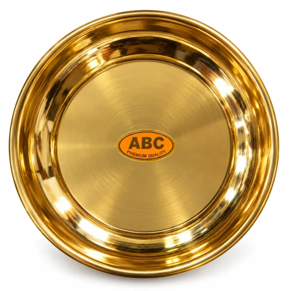 Brass halwa plate Brass halwa plate