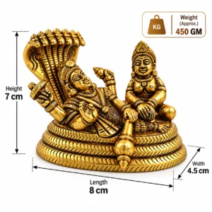 Brass vishnu Laxmi_3