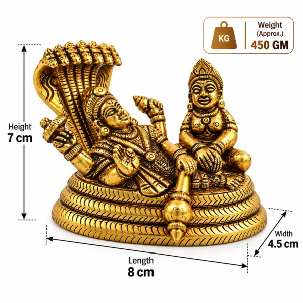 Brass vishnu Laxmi_3