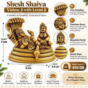 Brass vishnu Laxmi_4