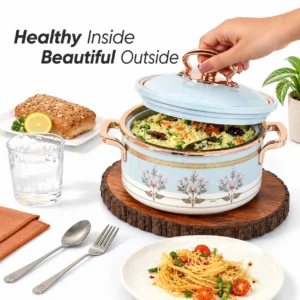 Nayasa Rachel Insulated Casserole Hot Pot | Stainless Steel Inner Food Warmer with Lid - Image 6
