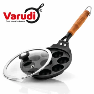 Varudi cast iron appa patra with glass lid