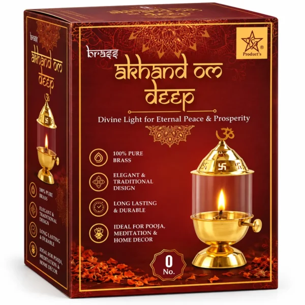BRASS OM AKHAND DIYA_0NO