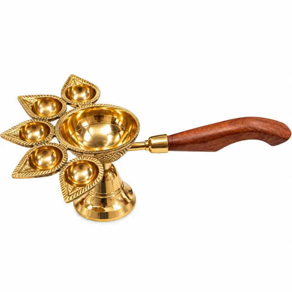 BRASS PANCH AART WOODEN_2