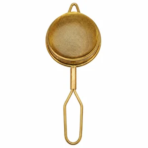 Pure Brass (Peetal) Tea & Coffee Strainer | Traditional Fine Mesh Channi with Long Handle - Image 3