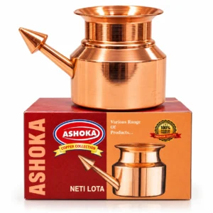Pure Copper (Tamba) Jal Neti Lota | Traditional Copper Neti Pot with Long Spout for Nasal Cleansing - Image 4