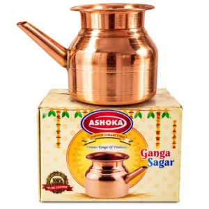 Pure Copper (Tamba) Ganga Sagar Karva Lota with Long Spout | Traditional Water Pot for Puja & Rituals - Image 5